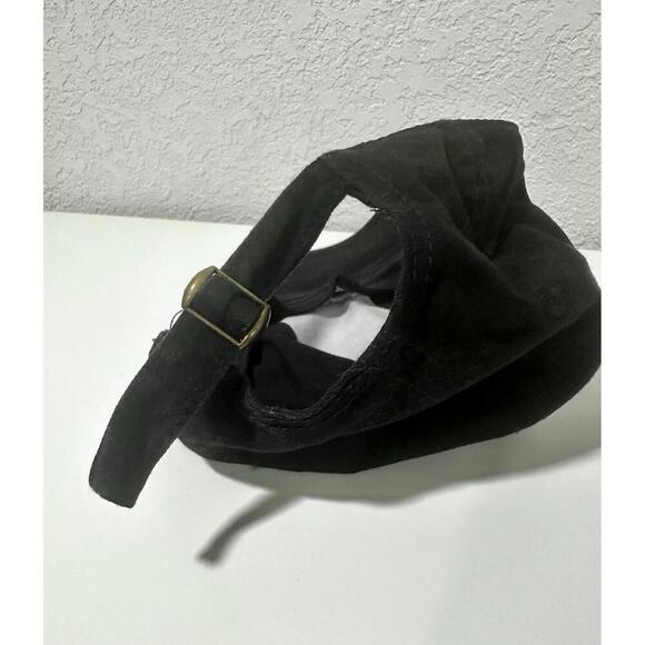 Black Solid Baseball Cap Hat Buckle Back Unisex - Picture 8 of 9
